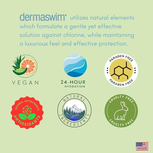 Pre-Swim Lotion for Chlorine Protection – 8 fl oz | 97.5% Natural & Paraben-Free | Vitamin-Enriched with Aloe & Green Tea | Shields & Moisturizes Skin Before Swimming in Pools or Hot Tubs