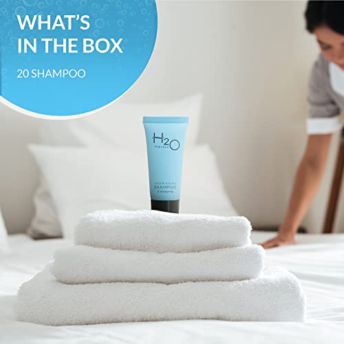 H2O Therapy Shampoo, Travel Size Hotel Hospitality, 0.85 oz (Case of 20)