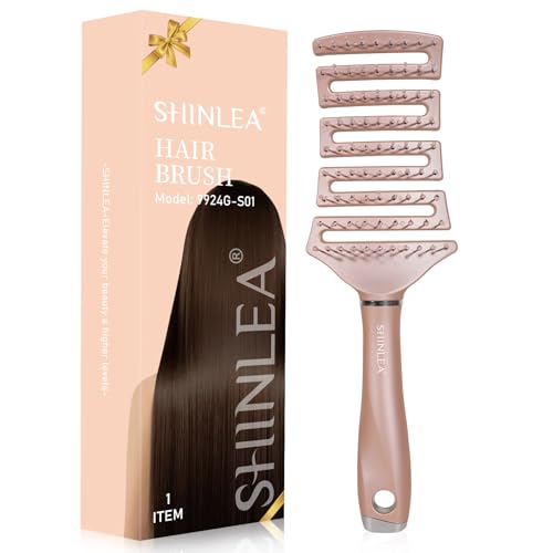 Curved Detangling Hair Brush, Vented Detangler Brush Faster Blow Drying, Wet Hair Brushes for Women, All Hair Types Wet Dry Curly Thick
