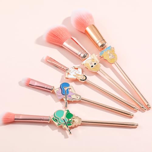 Famous Pop Female Singer Makeup Brush Set - Creative Metal Taylor Makeup Brushes, Makeup Gifts for Fans, Female Friends, Collectible Souvenirs (Taylor Cosmetic Brushes)