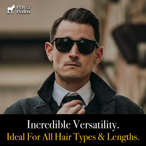 Pete & Pedro HAIR STYLING CLAY - Medium Hold, Matte Finish, Low Shine Styling Clay for Men, Ideal for Hairstyling Medium, Messy, Fine Thinning Hair Styles | Shark Tank Featured, 2 oz