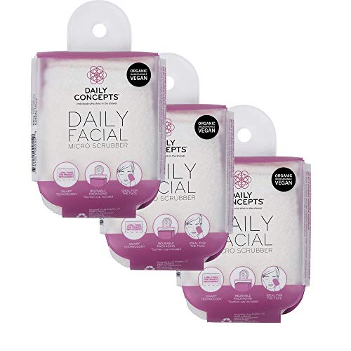 DAILY CONCEPTS Daily Facial Micro Scrubber, 3 Count