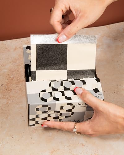 FRAMAR Checked Out Hair Foil – Hair Foils For Highlighting, Pop Up Foil For Hair Highlighting, Salon Foils For Hair Highlighting Kit, Long Hair Foils For Bleach, Salon Foils For Hair Stylist – 500