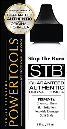 POWERTOOLS STB, The Original Stop The Burn 2 oz | Mix Directly Into Hair Color Formula To Lessen Scalp Irritation From Hair Color