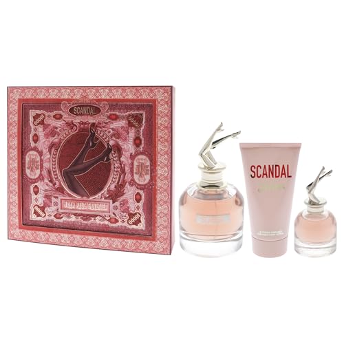 Jean Paul Gaultier Scandal for Women - 3 Pc Gift Set 2.7oz EDP Spray, 0.20oz EDP Spray, 2.5oz Perfumed Body Lotion