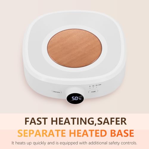 Nail Soaking Bowl Adjustable Temperature, Electric Soak off Bowl Manicure Bowls Nail Polish Remover Machine for Acrylic Nails Dip Gel Removal, with Color Cuticle Pusher