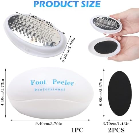 Foot Dead Skin Remover Tool, Egg Callus Removal for Feet, Foot Heel Peeler Scraper for Remove Cracked Heels