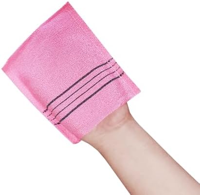 Korean Asian Exfoliating Bath Washcloth Mitt for Remove Dead Skin.Exfoliating Body Scrubber.Exfoliating Gloves for Body Scrub (blue10 pink10)