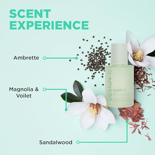 Design.Me GLOSS.ME Hair Oil Anti Frizz Hair Serum for Women | Argan Hair Oil Adds Shine, Smoothness, & Hydration | Paraben & Sulfate Free Straight, Wavy, Coily, or Curly Hair Serum