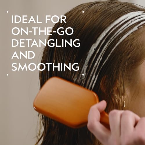 Aveda Wooden Mini Paddle Brush | Travel Size | Detangling, Smoothing Brush | Straightening, Blow Drying | All Hair Types