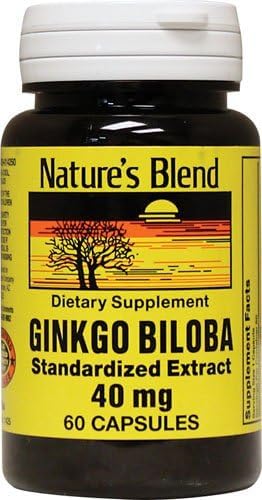 Ginkgo Biloba 40 mg 60 Caps by Nature's Blend