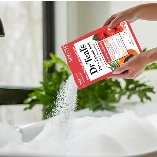 Dr Teal's Hawaiian Bliss Pure Epsom Salt Soak and Foaming Bath (Hawaiian Bliss)