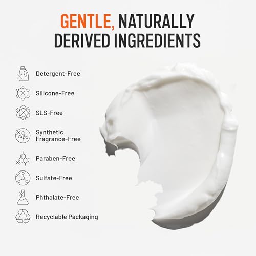 Hairstory New Wash Rich, Ultra-Moisturizing Cleansing Cream for Dry & Thick Hair, Detergent Free Shampoo & Conditioner Alternative, Restores Softness & Shine, 8oz