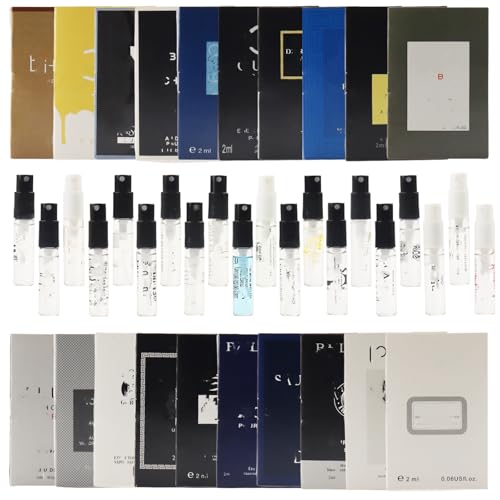 Men’s Cologne Designer Perfume Sampler Sets, High End Designer Fragrance Sample Vials for Men Travel Size (Pack of 20)