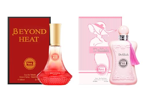 Hybrid & Company Women 2 PCS Delilah Beyond Heat Perfume Natural Spray Fresh Fragrance