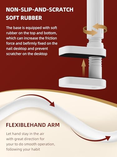 Practice Hand for Acrylic Nails - Nail Tips Won't Fall off Fake Hand - Flexible Movable Nail Practice Hand - Mannequin Hand For Nails - Nail Hand for DIY Nail Manicure