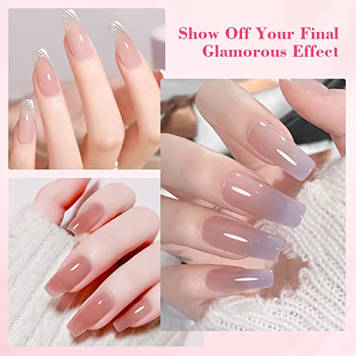 Saviland Slip Solution for Poly Gel Nails 4.06oz Liquid Anti-stick Gel Solution Kit for Beginners with Art Brush and Cup for Home DIY