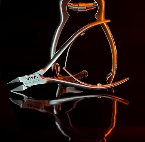 Small Surgical-Grade Toe Nail Clippers - Jaws Podiatry Stainless Steel Double Action Toenail Clippers for Thick Toenails - Ingrown Cuticle Nippers - Manicure Tools - Pedicure Tools