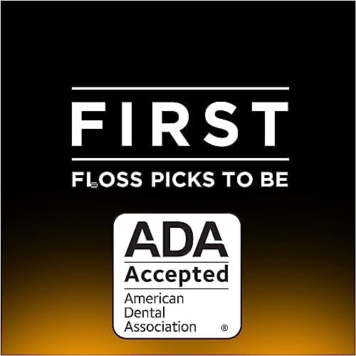 DenTek Triple Clean Advanced Clean Floss Picks, No Break & No Shred Floss, 20 Count (Pack of 8)