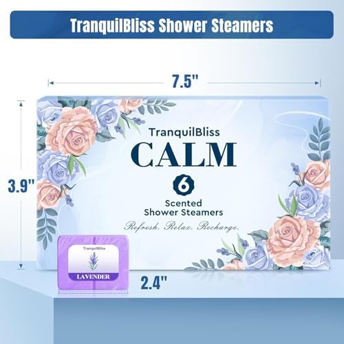Shower Steamers with Natural Fragrance, 12 Pack Shower Bath Bombs, Mother's Day Presents, Luxury Self Care & Relaxation, Birthday Presents for Women and Men