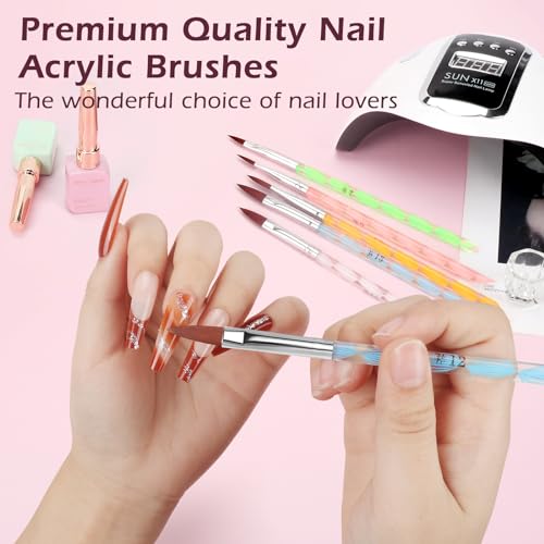 Practice Hand for Acrylic Nails, Fake Maniquin Training Hand for Nail Practice, 42 Colors Acrylic Powder Beginners Kit