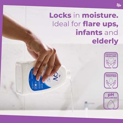 QV Bath Oil (500 ml) Moisturising Bath Soak for Sensitive Skin, Relief from Dry Itchy Skin, Gentle pH Balanced Formula, Fragrance Free, Soap Free, Non Greasy, Noncomedogenic Bath Soak