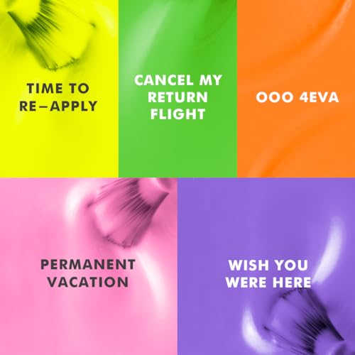 Olive & June Gel Summer Brights Nail Polish Set | 5 Neon Shades: Time to Re-Apply, Cancel My Return Flight, OOO 4Eva, Permanent Vacation, Wish You Were Here | Vegan, HEMA-Free, Cruelty-Free