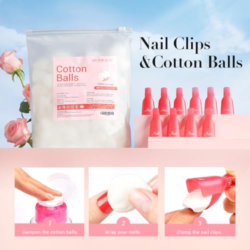 AZUREBEAUTY 170Pcs Dip Powder Nail Kit Starter, 36 Colors Pastel Pink Purple Blue Yellow Dip Powder Liquid Set Spring Summer with Top/Base coat Activator for French Nails Art Gifts