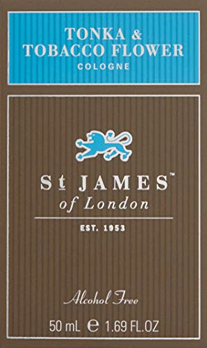 St James of London Tonka & Tobacco Flower Cologne, 1.69 Fl Oz