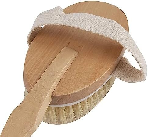 Juvale 2-Pack Detachable Dry Brushing Body Brush - Long Handle Back Brush for Showering and Dry Brushing, 16.9 Inches - Back Scrubber for Shower