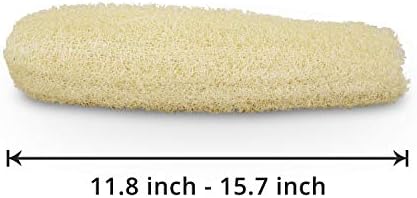 Natural Organic Loofah Sponges Large Exfoliating Shower Bath Loofah Luffa Loofa Body Scrubbers Sponges for SPA Beauty Bath and Radiant Skin, Pack of 4