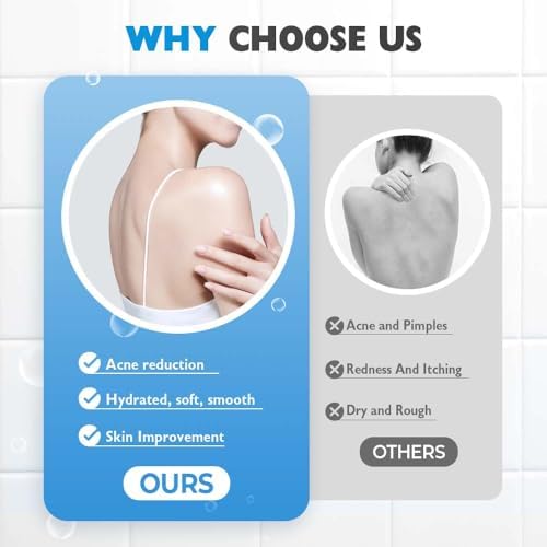 Silicone Shower Foot Scrubber Mat, 2025 New Wall Mounted Foot Back Cleaning Pad Back Washer Exfoliating Bath Wash Pad, Upgrade Shower Foot Back Scrubber Massage Pad (Blue)