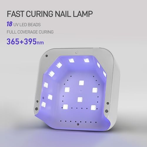 GAOY UV Light for Gel Nails, Professional Nail Dryer with Infrared Sensor and 3 Timers, Fast Curing Lamp for Salon and Manicure Art at Home, White