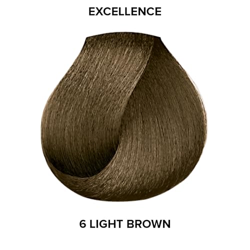 L'Oréal Technique Excellence Crème Permanent Hair Color - Long-Lasting Hair Dye, Rich Formula With No-Drip Application, Superb Gray Coverage