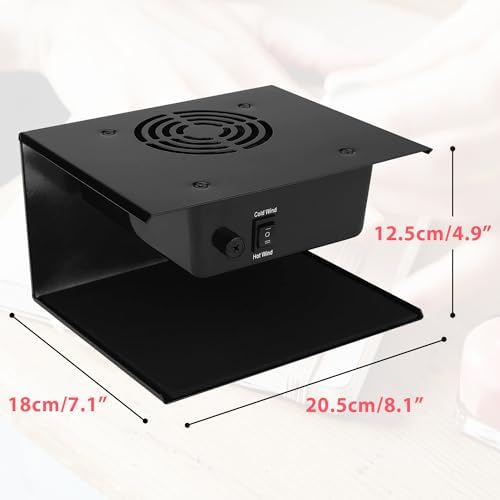 Nail Dryer for Regular Polish, 300W Nail Drying Fan with Hot and Cool Air, Professional Air Nail Dryer for Manicure Salon and Daily Home Use