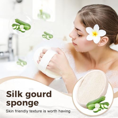 Loofah Exfoliating Sponge,2025 New Reusable Loofah Sponge,Durable Exfoliating Pad for Shower (1 PCS)