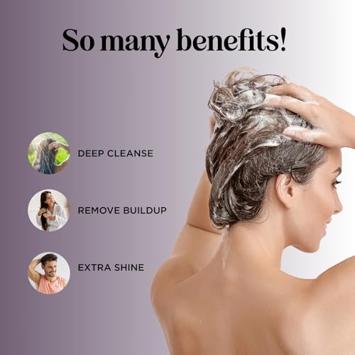 Sage and Rosemary Shampoo Sulfate Free - Ultra Clarifying Shampoo for Build Up and Dry Scalp Treatment with Cleansing Essential Oils for Hair - Sulfate Free Shampoo for All Hair Types with Sage Oil