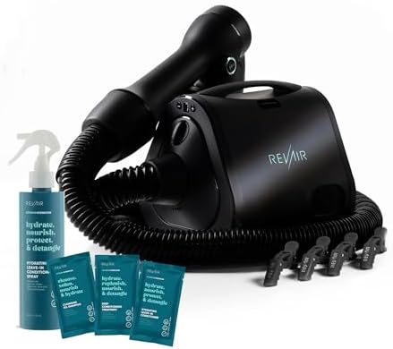 RevAir Reverse-Air Hair Dryer - Starter Pack - Includes Fan Favorite Products for Curly, Coily, and Dehydrated Hair I Amazon Exclusive Bundle