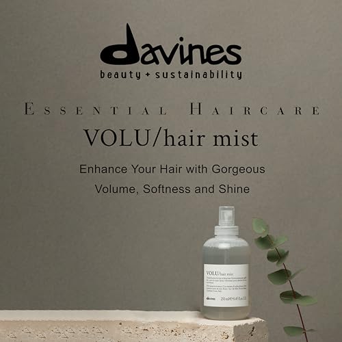 Davines VOLU Hair Mist, Leave-On Primer To Add Volume To Limp Hair, Add Weightless Softness and Shine, 8.45 Fl Oz