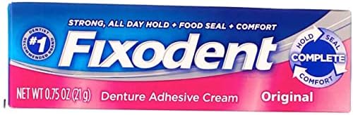 Fixodent Denture Adhesive Cream Original 0.75 oz (Pack of 8)