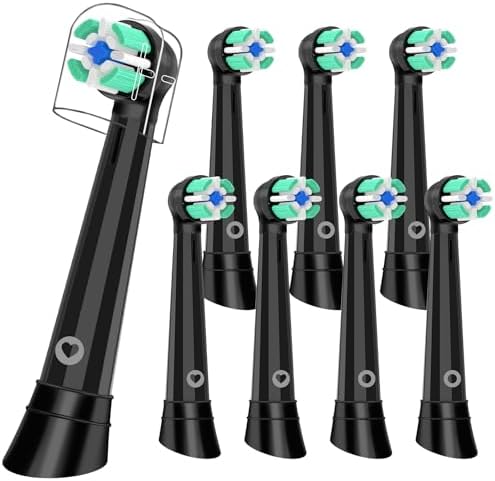 8PCS iO Replacement Heads for Oral-B iO Series 2/3/4/5/6/7/8/9/10,Toothbrush Heads Compatible with Oral B iO,Medium Bristles for Gentle Gum Care & Effective Cleaning