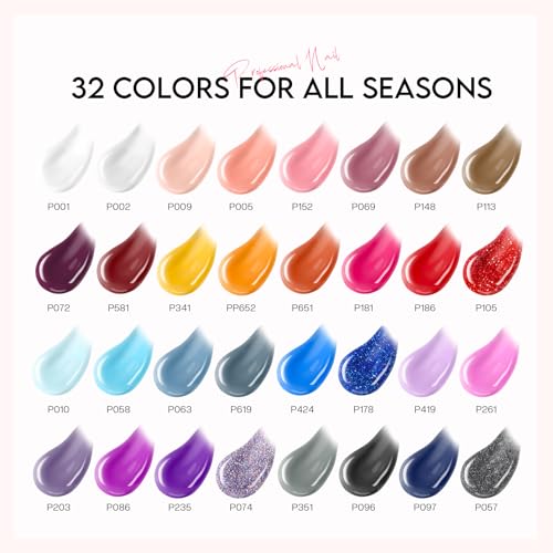 Poly Gel Nail Kit for Beginners: 32 Colors Gel Extension Nail Set with U V Lights for Starter DIY Nail Art Extension at Home Gifts for Ladies & Girls