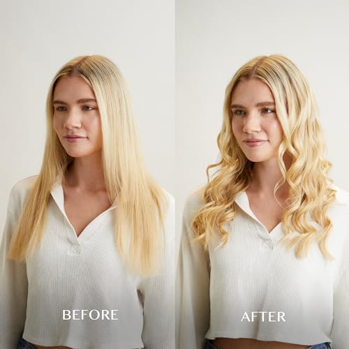 Kristin Ess Hair 1 Inch Titanium Curling Iron for Beach Waves, Small to Medium Curls for Short Hair, Ionic Technology, Fast Heat, Dual Voltage, Auto Shut-Off