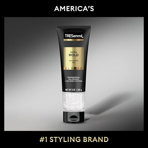 TRESemmé Extra Hold Hair Gel Pack of 6 Alcohol-Free for 24-Hour Frizz Control and Humidity Protection 9 oz
