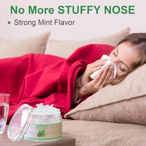 Menthol Crystals Bulk 1lb, 100% Pure Organic Mint Crystals | Great for Making Shower Steamers, Creams and Soaps