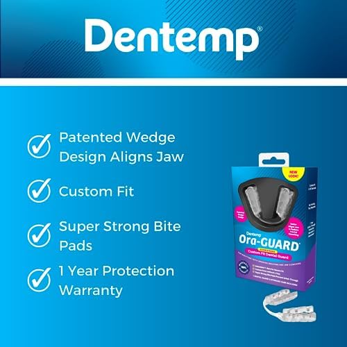 Dentemp Ora-Guard Custom Fit Dental Guard - Bruxism Night Guard for Teeth Grinding - Mouth Guard for Clenching Teeth at Night - Comfortable Mouth Guard for Sleeping - Relieve Soreness in Jaw Muscles…