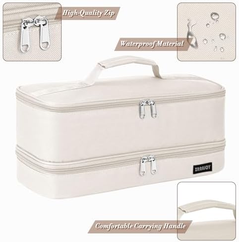 Double Layer Storage Case For Shark Flexstyle, Travel Carrying Case For Shark 430/440 Flexstyle, Organizer Bag For Shark Flexstyle/Dyson Airwrap Styler Attachments