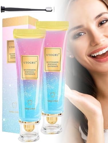 for Utogru Nicotinamide Whitening Toothpaste - 100% Pure Niacinamide, for Utogru Toothpaste, for Utogru Whitening Toothpastes with Probiotics, Repair Teeth, Fresh Breath Bright Tooth (2)