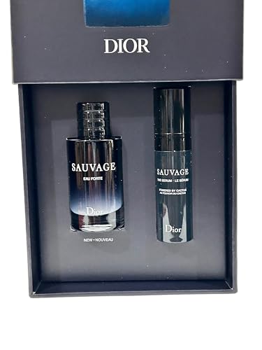 Dior SAUVAGE EAU FORTE Parfum MEN MINI Sample Perfume and Serum Gift set