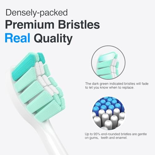 Replacement Toothbrush Heads for Philips Sonicare Replacement Heads C1,4100,G2,C2,Replacement Brush Head Compatible with Phillips Sonicare Electric Toothbrush C2,C1,4100,for Philips Sonic Care Brush